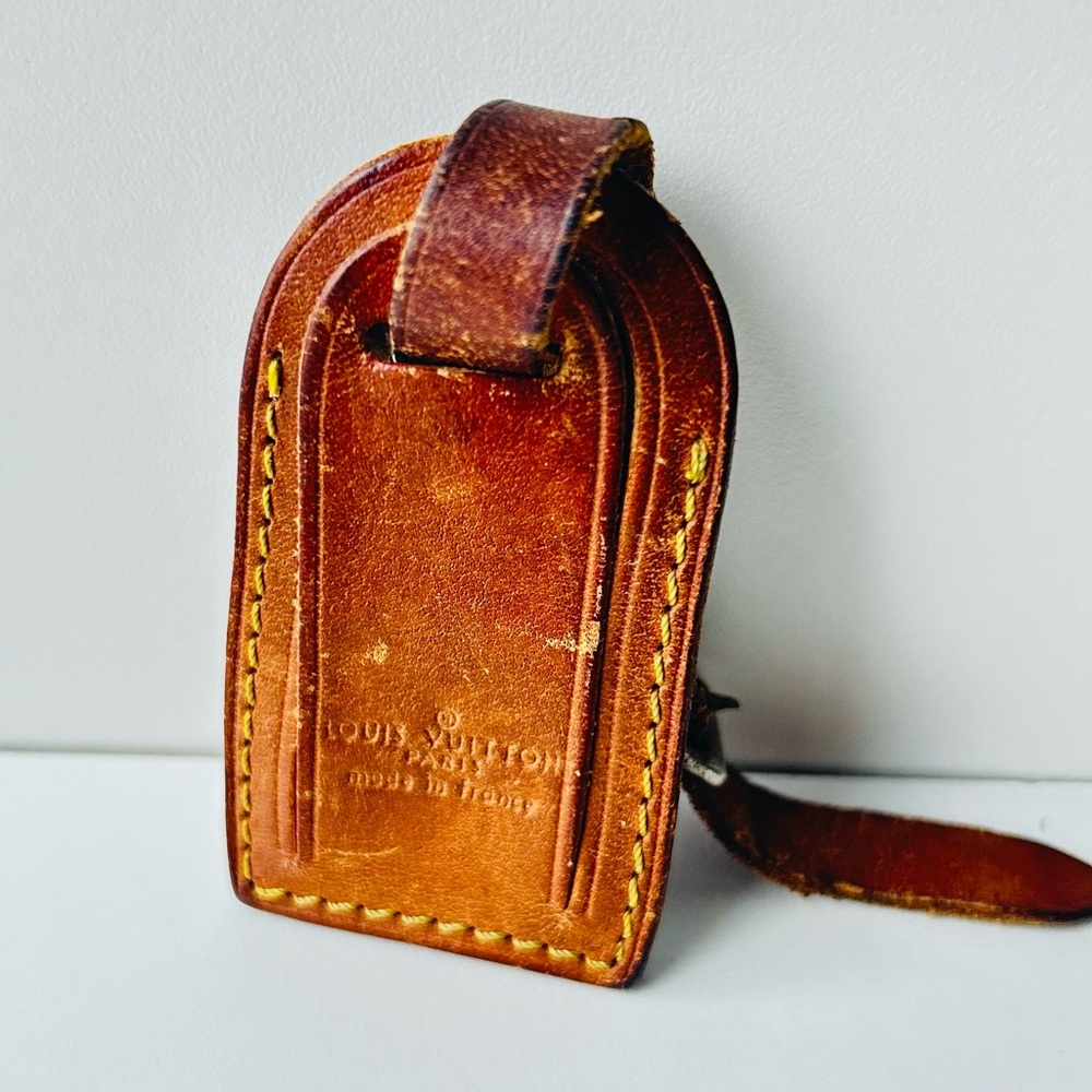 Louis Vuitton Vachetta Leather Travel Tag Small Size, c. 2005